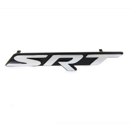 SRT & Hellcat Grille Emblem Badge Set Fits Dodge Challenger Charger - Chrome/Black