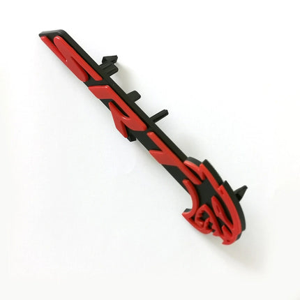 SRT Hellcat Front Grille Emblem Badge for 2018–2023 Dodge Challenger - Black/Red/Chrome