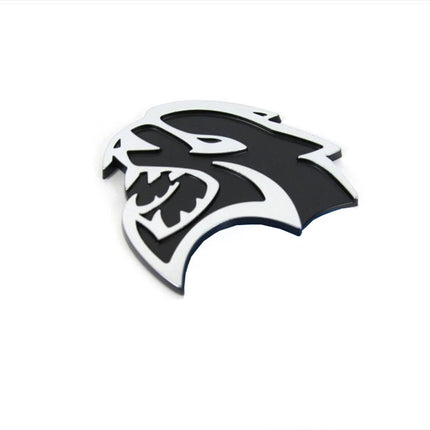 Hellcat Side Emblem Badge Set for Dodge Challenger & Charger - Black/Red/Chrome