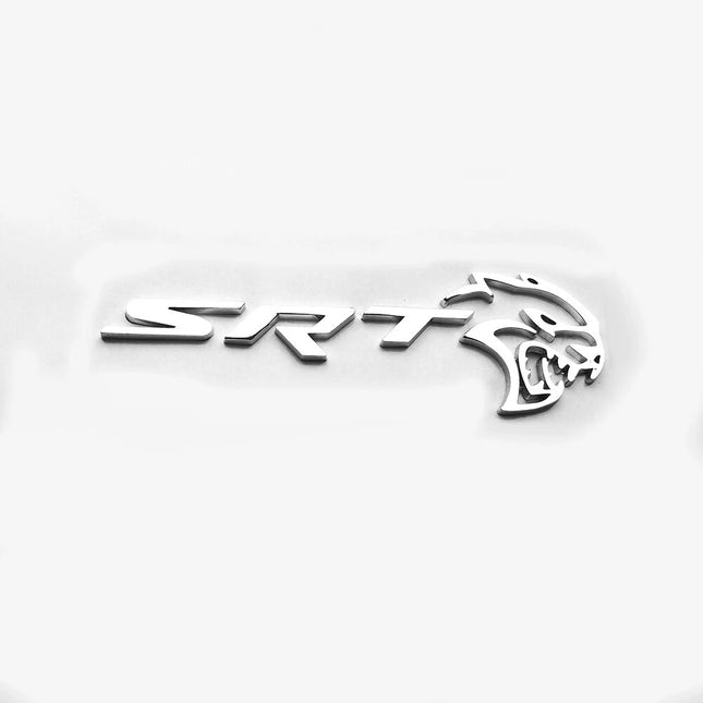 Hollow Hellcat SRT Grille Emblem Badge for Dodge Challenger & Charger - Black/Red/Chrome