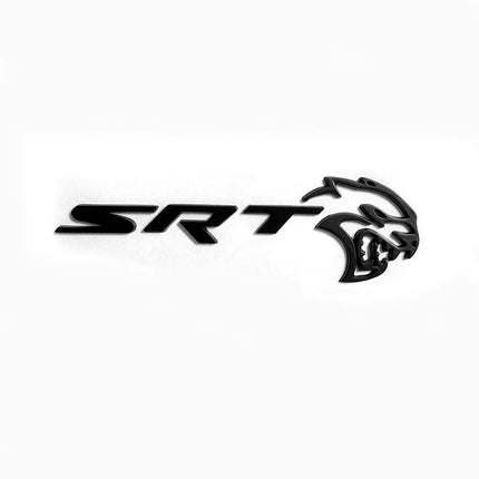 2Pack Hollow Hellcat SRT Emblems for Dodge Badge (Black/Red/Chrome)