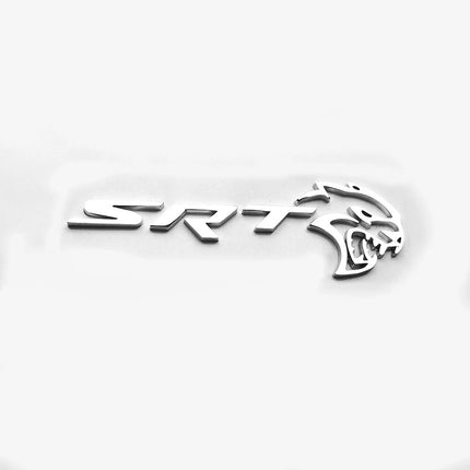 2Pack Hollow Hellcat SRT Emblems for Dodge Badge (Black/Red/Chrome)