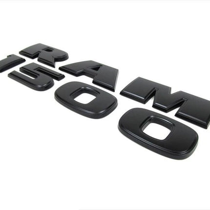 2Pack Side Badges for RAM 1500 Genuine Emblem 68247897AA (Black/Chrome/Red)