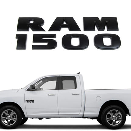 2Pack Side Badges for RAM 1500 Genuine Emblem 68247897AA (Black/Chrome/Red)