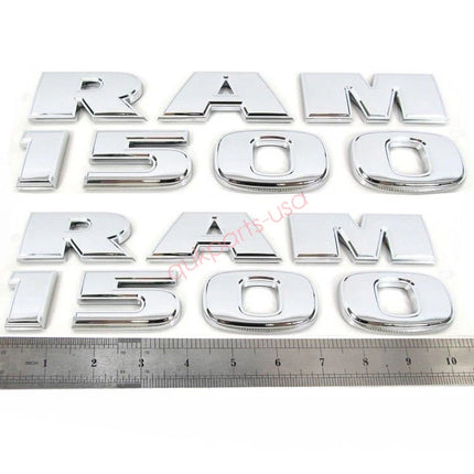 2Pack Side Badges for RAM 1500 Genuine Emblem 68247897AA (Black/Chrome/Red)