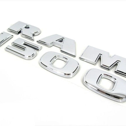 2Pack Side Badges for RAM 1500 Genuine Emblem 68247897AA (Black/Chrome/Red)