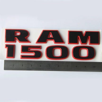 2Pack Side Badges for RAM 1500 Genuine Emblem 68247897AA (Black/Chrome/Red)