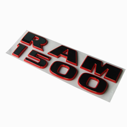 2Pack Side Badges for RAM 1500 Genuine Emblem 68247897AA (Black/Chrome/Red)