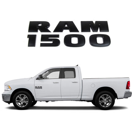 4X4 Emblem Set for RAM 1500 68247897AA 3D Raised Letter Badges 3Pack (Chrome / Black Red)