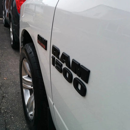 5.7L HEMI Emblem Set for RAM 1500 4X4 Grille & Tailgate 68218155AA (Ram-themed / Skull-themed)