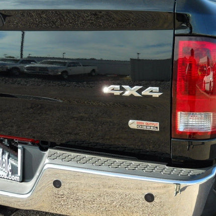 Emblem Set for RAM 1500 4X4 5.7 Liter HEMI Grille Tailgate Badges Black (Ram Head / Skull-themed)