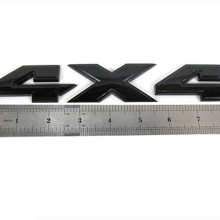 Emblem Set for RAM 1500 4X4 5.7 Liter HEMI Grille Tailgate Badges Black (Ram Head / Skull-themed)