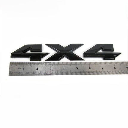 Heavy Duty Emblem Badge Set for RAM 2500 Replacement with 4x4 Optional - Black/Red (2Pack/3Pack)
