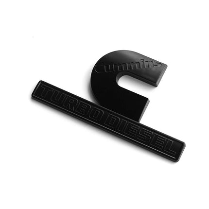 Cummins Turbo Diesel Emblem Badge Fits Ram 2500/3500 3D Replacement (Black/Red/Chrome)