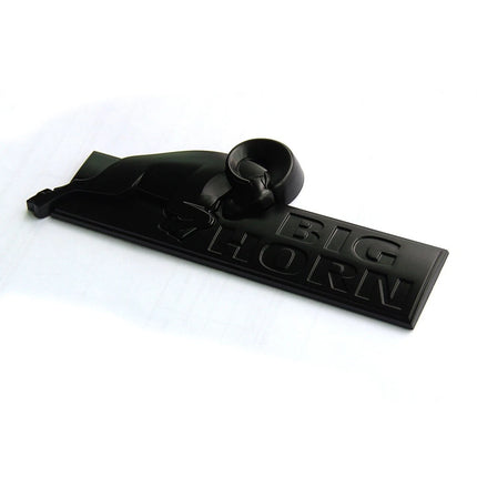 Premium 3D Bighorn Emblem Raised Letters Badge for RAM 1500/2500 (Black/Red/Chrome)