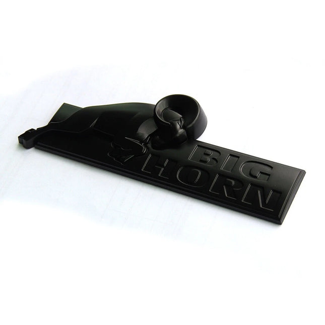Premium 3D Bighorn Emblem Raised Letters Badge for RAM 1500/2500 (Black/Red/Chrome)