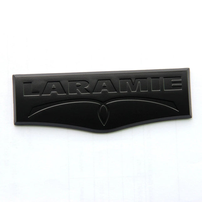 Laramie Tailgate Emblem Badge Fits Ram 1500/2500/3500 3D Replacement (Black/Red/Chrome)