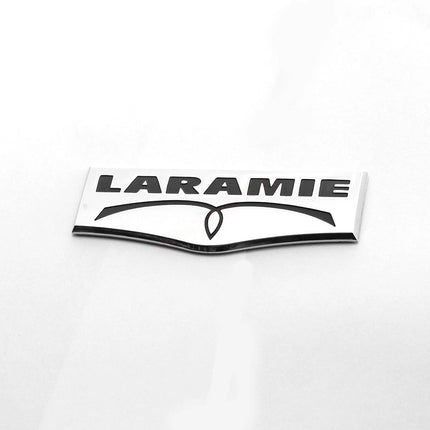 Laramie Tailgate Emblem Badge Fits Ram 1500/2500/3500 3D Replacement (Black/Red/Chrome)