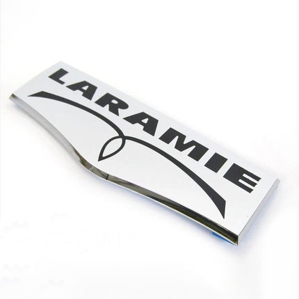 Laramie Tailgate Emblem Badge Fits Ram 1500/2500/3500 3D Replacement (Black/Red/Chrome)