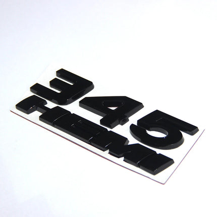 345 Side Emblem Badge Set Fits Dodge Challenger Charger RAM 1500 (Black/Red)