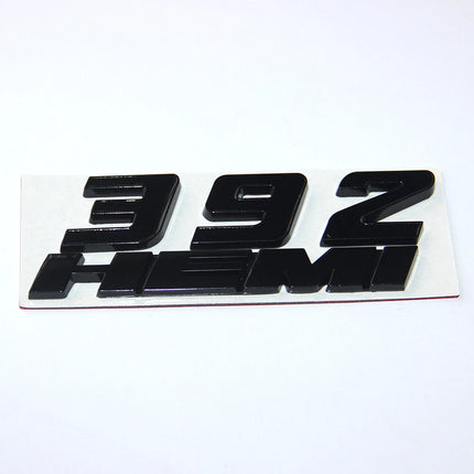 392 Side Emblem Badge Set Fits Dodge Challenger Charger Replacement (Black/Red)