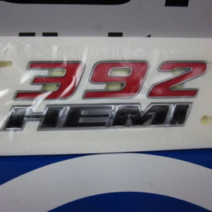 392 Side Emblem Badge Set Fits Dodge Challenger Charger Replacement (Black/Red)