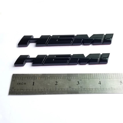 Hemi Side Emblem Badge Fits Dodge Challenger Chrysler 3D Replacement (Black/Red/Chrome)