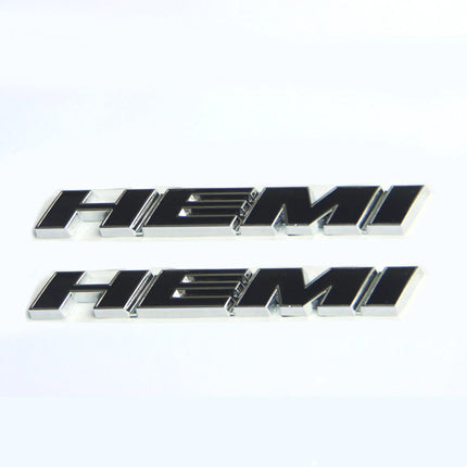 Hemi Side Emblem Badge Fits Dodge Challenger Chrysler 3D Replacement (Black/Red/Chrome)