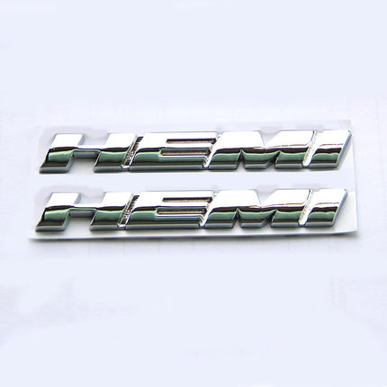 Hemi Side Emblem Badge Fits Dodge Challenger Chrysler 3D Replacement (Black/Red/Chrome)