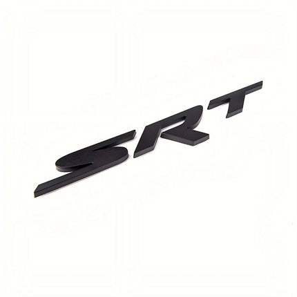 SRT Emblem Badge Set Fits Dodge Charger Challenger Jeep Grand Cherokee (Black/Red/Chrome)