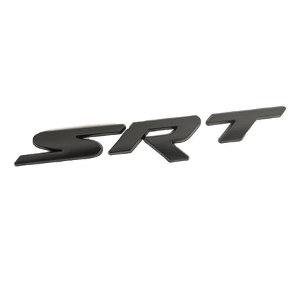 SRT Emblem Badge Set Fits Dodge Charger Challenger Jeep Grand Cherokee (Black/Red/Chrome)