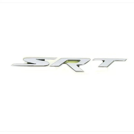 SRT Emblem Badge Set Fits Dodge Charger Challenger Jeep Grand Cherokee (Black/Red/Chrome)