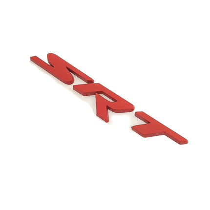 SRT Emblem Badge Set Fits Dodge Charger Challenger Jeep Grand Cherokee (Black/Red/Chrome)