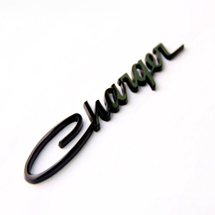 Charger Emblem Badge – Fits Dodge Charger Genuine Replacement 2Pack (Black/Chrome)