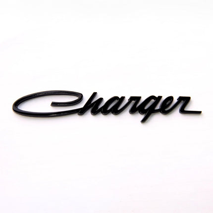 Charger Emblem Badge – Fits Dodge Charger Genuine Replacement 2Pack (Black/Chrome)