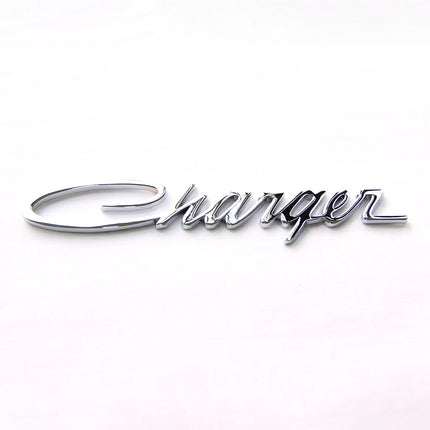 Charger Emblem Badge – Fits Dodge Charger Genuine Replacement 2Pack (Black/Chrome)