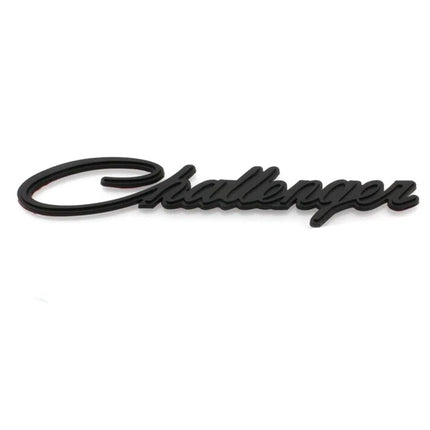 Challenger Emblem Badge Fits Dodge Challenger Chrysler Replacement (Black/Chrome)