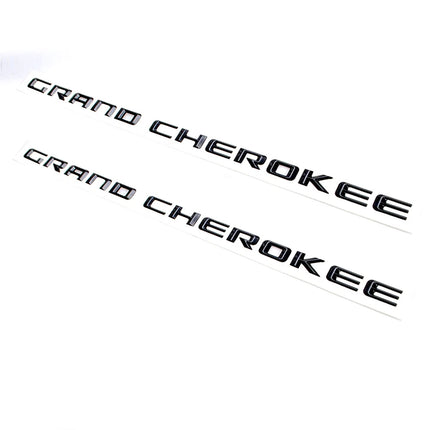 2-Pack Grand Cherokee Altitude Emblem for 2012-2020 Jeep Badge (Black/Chrome)