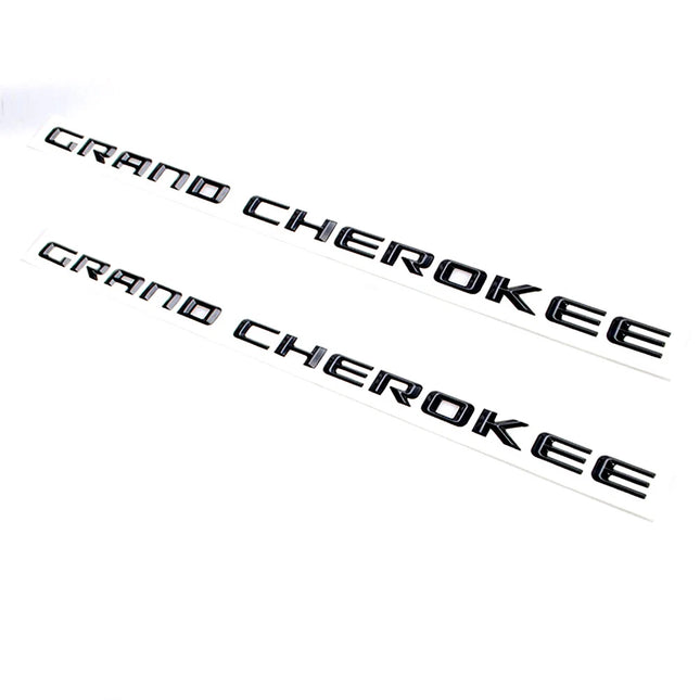 Grand Cherokee Altitude Emblem Badges – Fits Jeep Grand Cherokee 2Pack (Black/Chrome)
