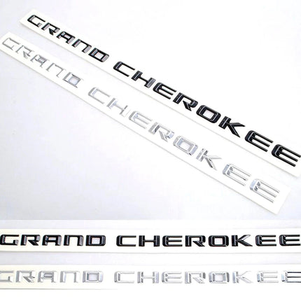 2-Pack Grand Cherokee Altitude Emblem for 2012-2020 Jeep Badge (Black/Chrome)