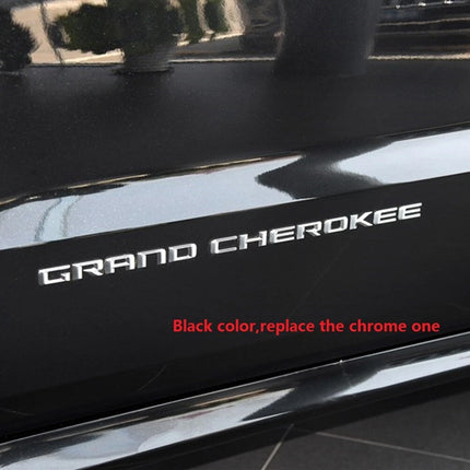 Grand Cherokee Altitude Emblem Badges – Fits Jeep Grand Cherokee 2Pack (Black/Chrome)