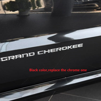 2-Pack Grand Cherokee Altitude Emblem for 2012-2020 Jeep Badge (Black/Chrome)