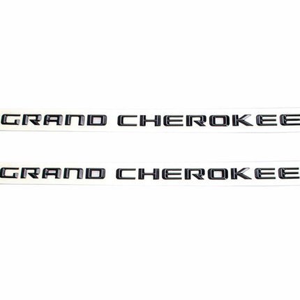 2-Pack Grand Cherokee Altitude Emblem for 2012-2020 Jeep Badge (Black/Chrome)