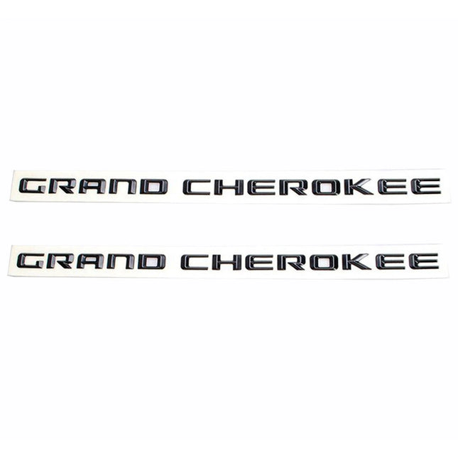 2-Pack Grand Cherokee Altitude Emblem for 2012-2020 Jeep Badge (Black/Chrome)