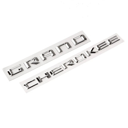 Grand Cherokee Altitude Emblem Badges – Fits Jeep Grand Cherokee 2Pack (Black/Chrome)