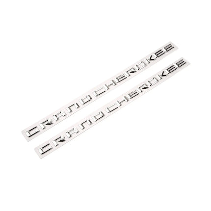 Grand Cherokee Altitude Emblem Badges – Fits Jeep Grand Cherokee 2Pack (Black/Chrome)
