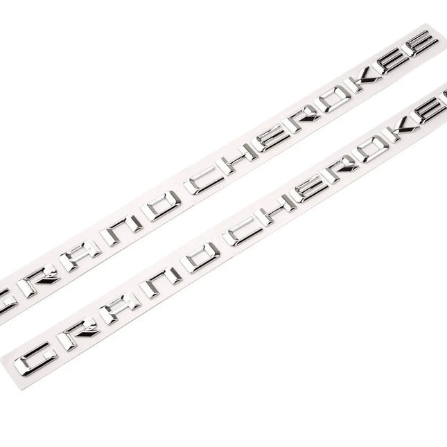 2-Pack Grand Cherokee Altitude Emblem for 2012-2020 Jeep Badge (Black/Chrome)