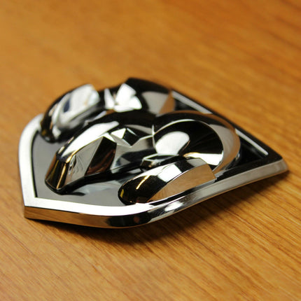 Grille Emblem Badge Fits 2002-2005 Ram 1500/2500 Genuine Replacement (Black/Chrome)