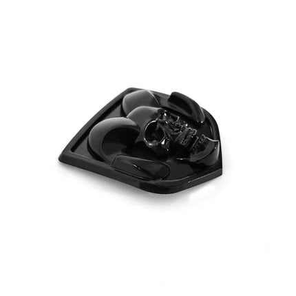 Grille Skull Emblem Badge for 2002-05 Ram 1500/2500 Replacement (Black/Red)