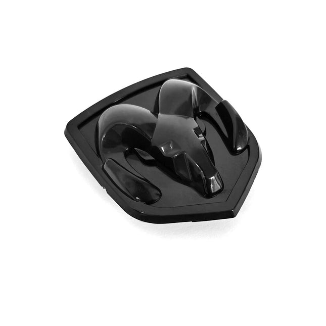 Grille Ram Emblem Badge 3D Replacement for 2006-2009 RAM 1500 2500 (Black/Chrome)